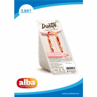 Tramezzino Doppio Prosciutto Cotto pz 8 Alba